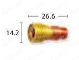 交換部品 ガスレンズコレットボディ Dタイプ外観図
