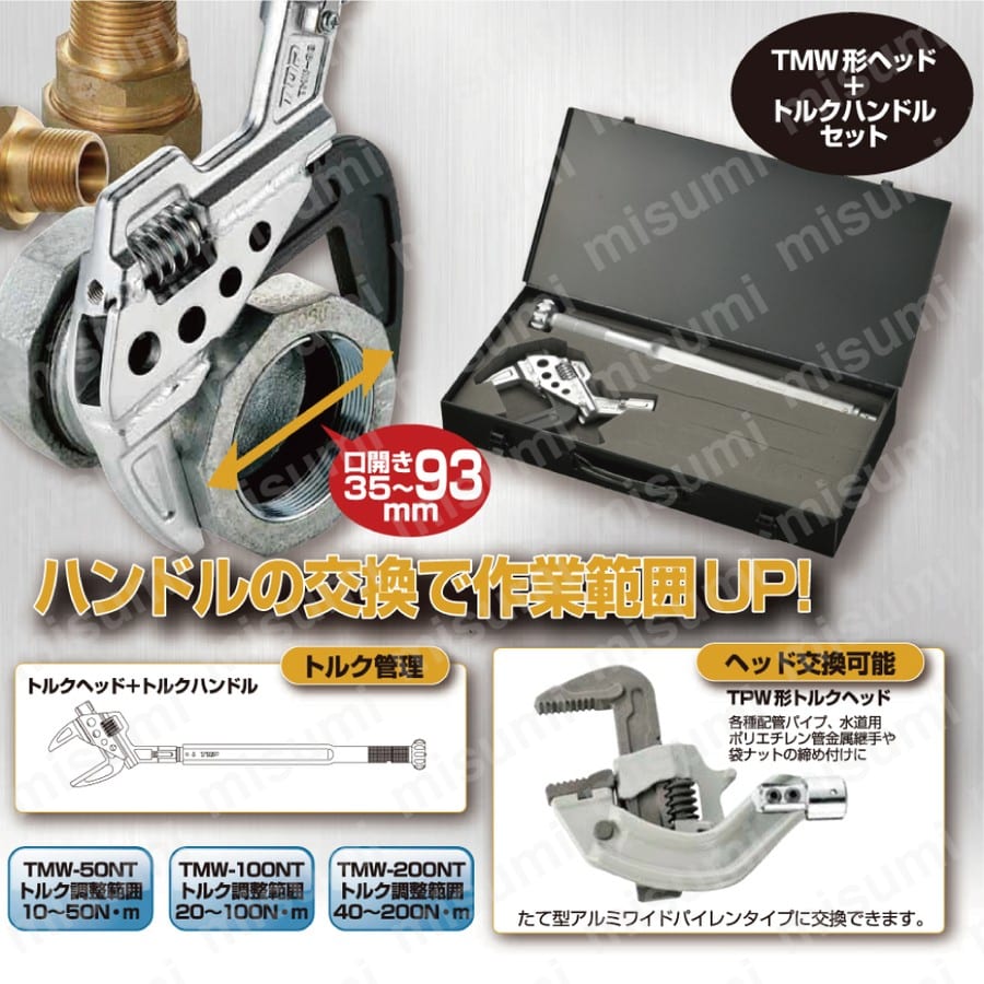 最新エルメス TMW-100NT | トップ工業 TMW形トルクレンチ（ケース付 大工道具一般