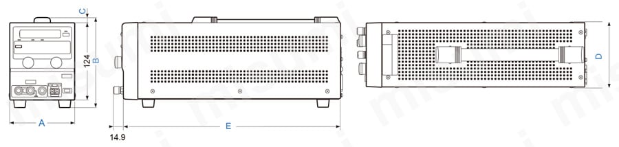 PA18-2BVT デジタル表示小型直流安定化電源 PA-Bシリーズ テクシオ・テクノロジー MISUMI(ミスミ)