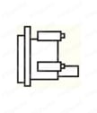 微圧計 GL10,GL15,GL20,GL21,GL25,GL26 D枠取付金具図-2
