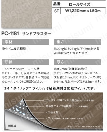 3M ダイノックフィルム PC-1181 1220mmX50m