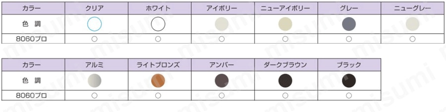 シリコーンシーラント 8060プロ カラー