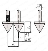 552シリーズ ABSクーラントプルーフカーボンキャリパ CFC－GU用部品 外形図3