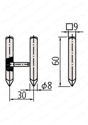 552シリーズ ABSクーラントプルーフカーボンキャリパ CFC－GU用部品 外形図4