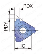 16ER11PT-B-AH725 | タンガロイ・CER/L用・外径ねじ切り用チップ