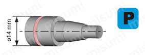 タンガロイ・JCTER/L用・溝入れ用チップ・突っ切り用チップ DGM2-020使用事例-1