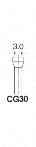 リューター コレットチャック HG9S用外形図