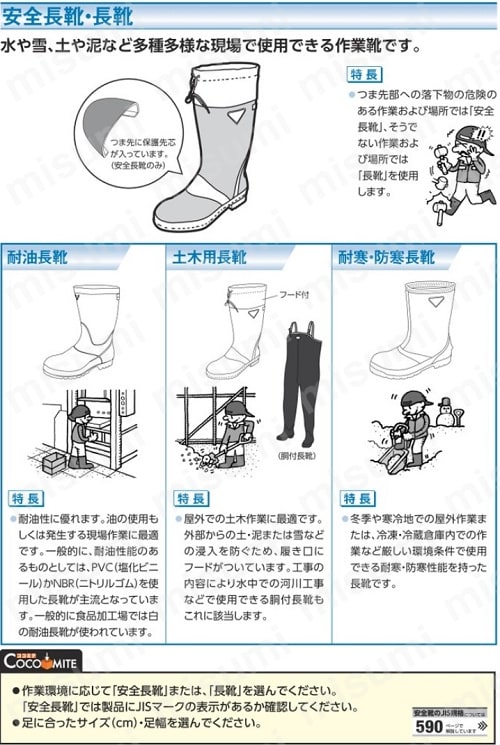 衛生耐油白長靴 WW-717 おたふく手袋 MISUMI(ミスミ)
