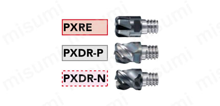 フェニックスシリーズ ヘッド交換式エンドミル 3枚刃 コーナーラジアス形状 PXM PXDR 選定サポート5