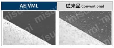 AE-VMLと従来品の比較画像
