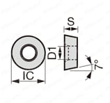 RCMT1204M0-6RS-T9225 | タンガロイ・RCMT-6RS・円形・ポジ・穴有