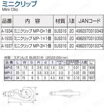 ステンレスクリップ C 型 日本製 ステンレス大型キャッチクリップ C-1537-A | タキゲン製造