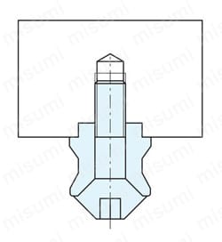 Q-ロックエレメント ホールタイプ ピン 空圧式/油圧式 | ナベヤ