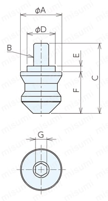 Q-ロックエレメント ホールタイプ ピンボルトセット 空圧式/油圧式