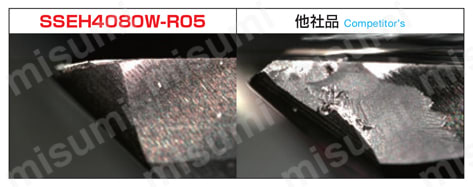 難削材用ラジアスエンドミル SSEH 4000W-R型 使用事例3