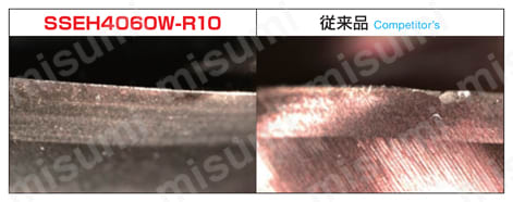 難削材用ラジアスエンドミル SSEH 4000W-R型 使用事例5