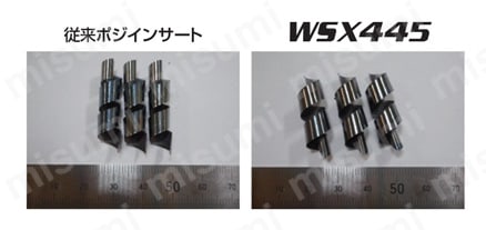 WSX445 低抵抗両面インサート式汎用正面削りカッタ アーバタイプ