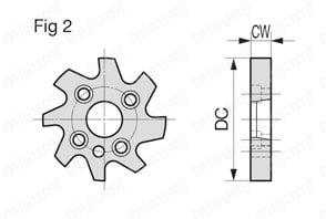 SR型用インサート SRL型 外形図2