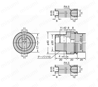 HSKミーリングチャック（高圧センタスルー対応）HSK-A63 | 日研工作所