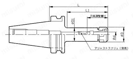 ニューベビーチャック（STシャンク） 外形図3