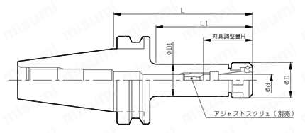 ニューベビーチャック（STシャンク） 外形図2