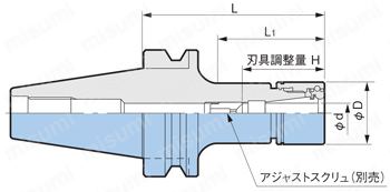 メガニューベビーチャック（二面拘束・高速回転用） 外形図