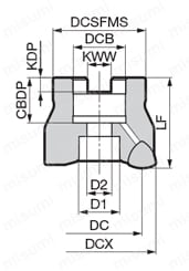 SEC-スミデュアルミル DWSW 08000R（S）型 Fig 1外形図