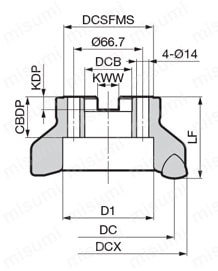 SEC-スミデュアルミル DWSW 08000R（S）型 Fig 5外形図