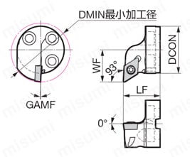 スマートダンパー 交換式ヘッド SDB-SDUC型 外形図