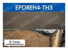 エポックディープラジアスエボリューションハード EPDREH-TH3 VANADIS23（62HRC） 60分加工後の工具摩耗(4枚刃)-1