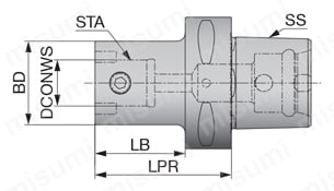 PSC（TungCap）用マスターシャンクホルダ 外形図
