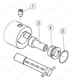 ANSI B5.50 用マスターシャンクホルダ 部品-2