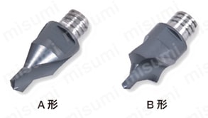 センター穴加工用ヘッド 2枚刃 VDP | タンガロイ | MISUMI(ミスミ)