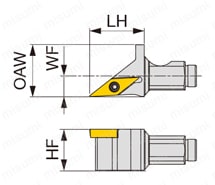 スクリューオン式ヘッド QC16-JSVJ2BR 外形図-2