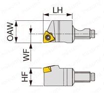 スクリューオン式ヘッド QC16-JSWL2XR 外形図-2