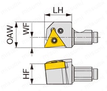 レバーロック式ヘッド QC16-PTL2NR 外形図-2