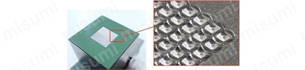 ステンレス薄型平面スイングハンドル A-1464 パネル穴明け寸法