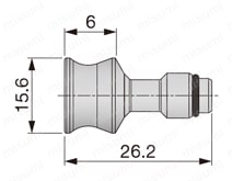 シャンク用プラグ QC16-STOPPER 外形図