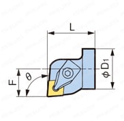 カートリッジ ダブルクランプタイプ（ネガティブインサート用） 外形図-3