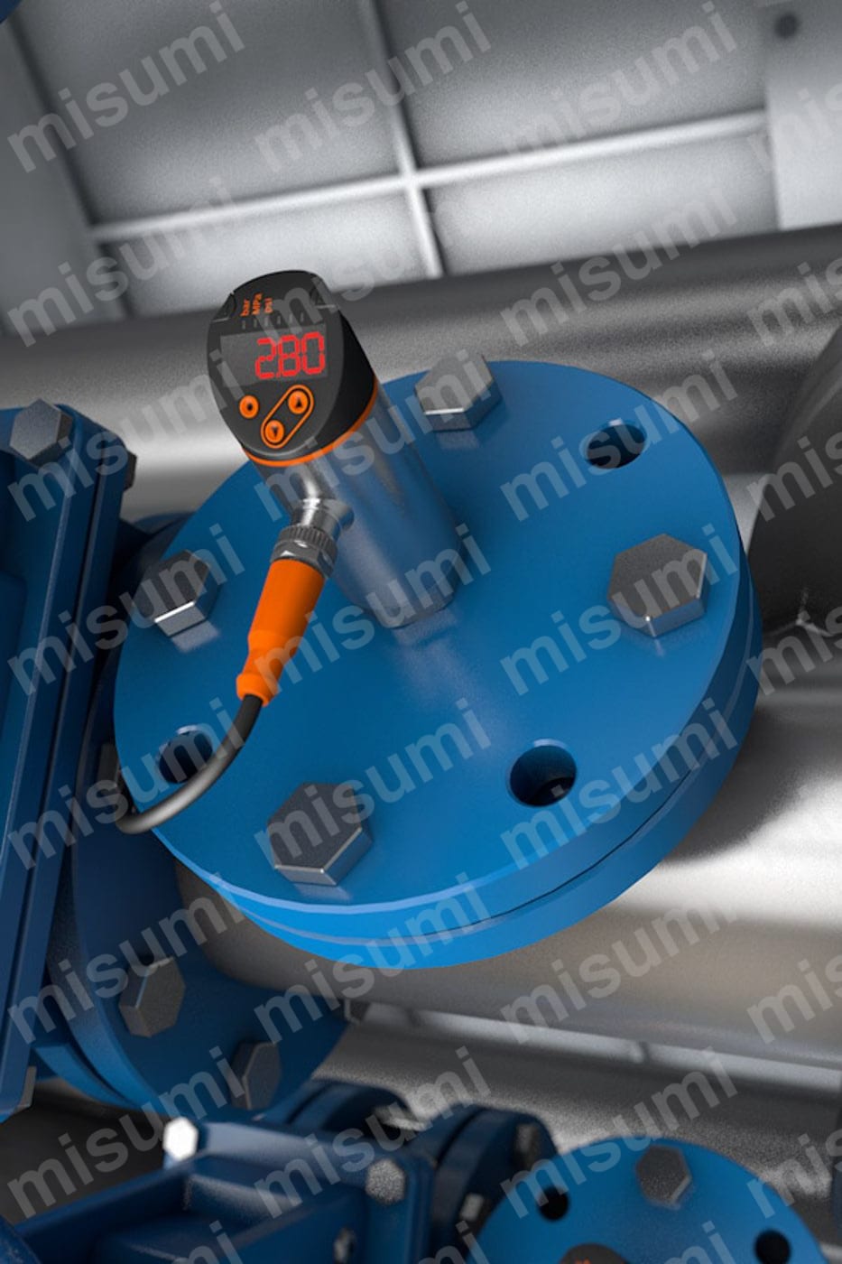 圧力センサー】ディスプレイ付き_液体&気体_MAX80℃_0～2.5MPa | IFM