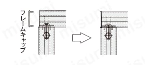 アルミフレーム ６シリーズ 正方形 ３０×３０ｍｍ １列溝 ４面溝