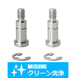 【クリーン洗浄品】止め輪溝付ベアリング押さえピン－ショルダータイプ－