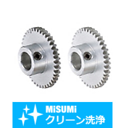 【クリーン洗浄品】平歯車　モジュール０．８　軸穴加工タイプ