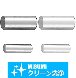 【クリーン洗浄品】ノックピン　プラス公差　両端テーパ　はめあい公差：+0.01/+0.005 SH-MSCM3-12