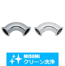 【クリーン洗浄品】サニタリー管用継手　両フェルール　エルボ SHD-SNBES2S