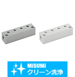 【クリーン洗浄品】油圧・水圧用ブロックマニホールド　－横不貫通穴－