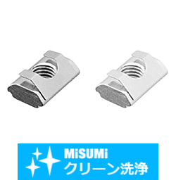 【クリーン洗浄品】８シリーズ_アルミフレーム用板バネ付き後入れナット SHD-PACK-SHNTAP8-6