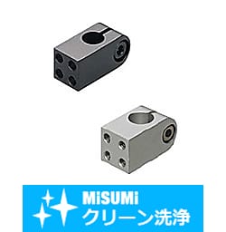 【クリーン洗浄品】超コンパクト支柱クランプ　垂直・平行タップ