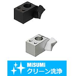 【クリーン洗浄品】超コンパクト支柱クランプ　垂直・平行タップ蝶ノブ付