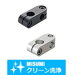 【クリーン洗浄品】超コンパクト支柱クランプ　同径・異径直交 SL-ALKW10